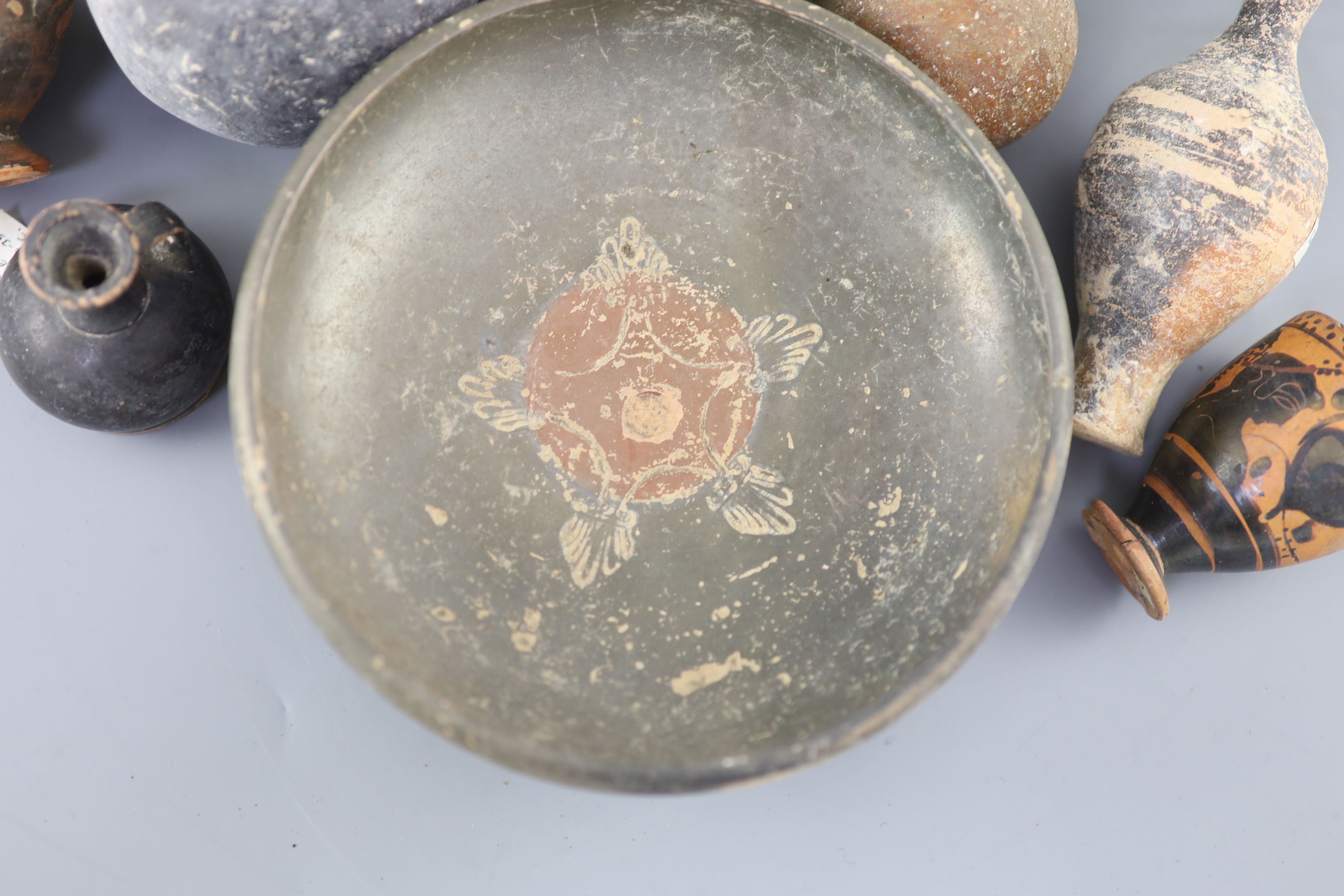 A group of Ancient Greek pottery vessels, Attic and Apulia, 4th-5th century BC, Provenance - A. T. Arber-Cooke